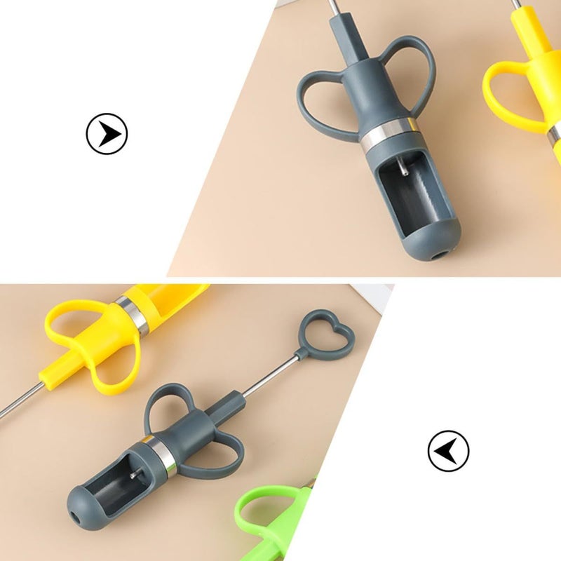 Stainless Steel Fruit Core Remover Tool for Cherries Dates Kitchen Pitter Gadget 2 Pieces - Image 4