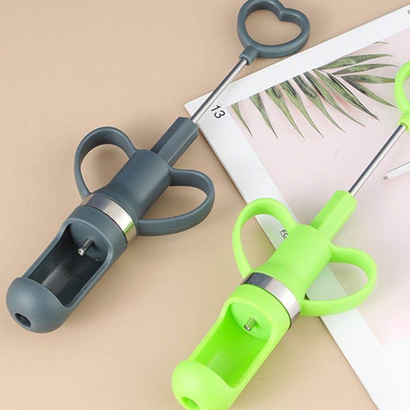 Stainless Steel Fruit Core Remover Tool for Cherries Dates Kitchen Pitter Gadget 2 Pieces - Image 5