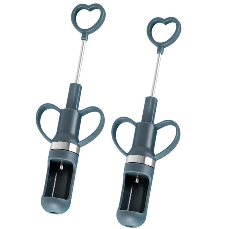 Stainless Steel Fruit Core Remover Tool for Cherries Dates Kitchen Pitter Gadget 2 Pieces - Image 2
