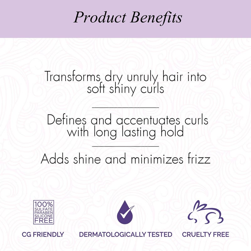 Curl Up Curl Up Curl Defining Cream  All In One Leave In Conditioner Moisturizes Enhances Natural Curl Definition  Provides Medium Hold to Dry Frizzy Wavy  Curly Hair 150g  - Image 3