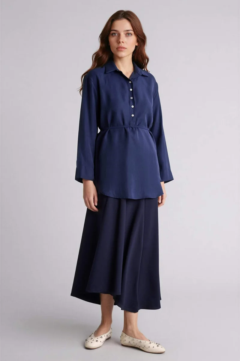 ديفاكتو Regular Fit modal Long Sleeve Tunic