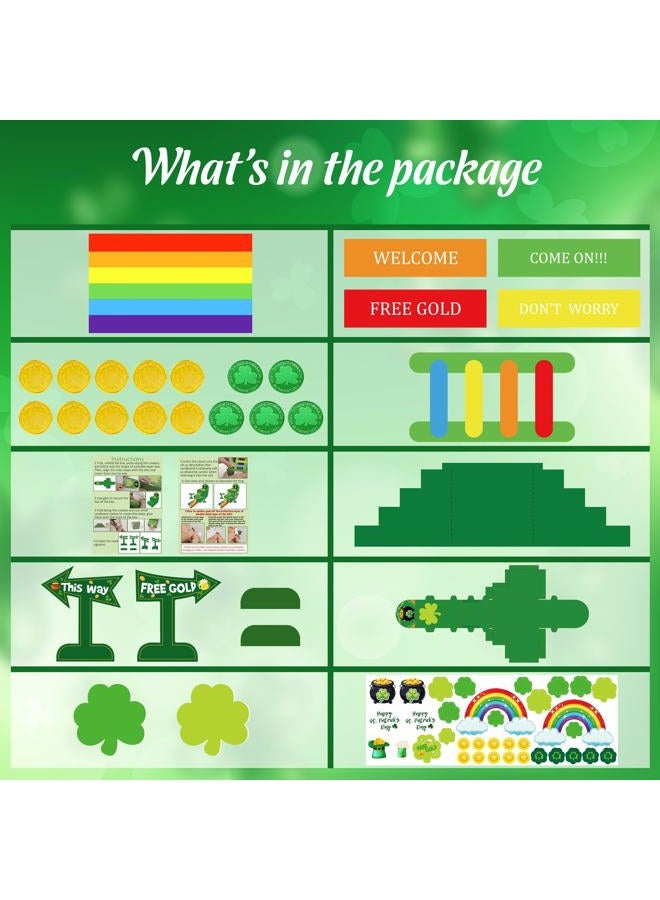 luck sea St Patricks Day Crafts for Kids: Leprechaun Trap DIY Kit Arts Toys Gifts for Classroom Activities Party Supplies Decorations(Style 3) - Image 3