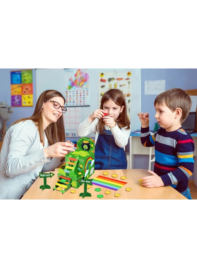 luck sea St Patricks Day Crafts for Kids: Leprechaun Trap DIY Kit Arts Toys Gifts for Classroom Activities Party Supplies Decorations(Style 3) - Image 4
