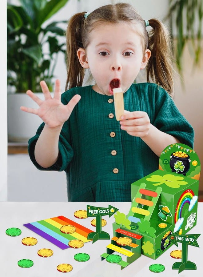luck sea St Patricks Day Crafts for Kids: Leprechaun Trap DIY Kit Arts Toys Gifts for Classroom Activities Party Supplies Decorations(Style 3) - Image 2