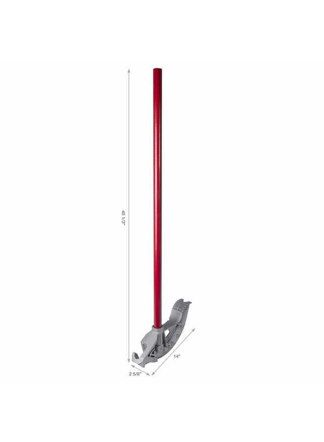 Gardner Bender 962H Big Ben Hand Bender with Head and Steel Handle, Aluminum, 5.81" Radius, 1" EMT and 3/4" Rigid Bending Capacity, Red, 1 Inch Inch - Image 2