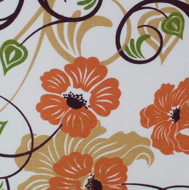Airwill 100% Cotton Floral Pattern Flap Pillow Covers (46x69cm)(Orange, Green, Pack of 2 Pieces) - Image 4