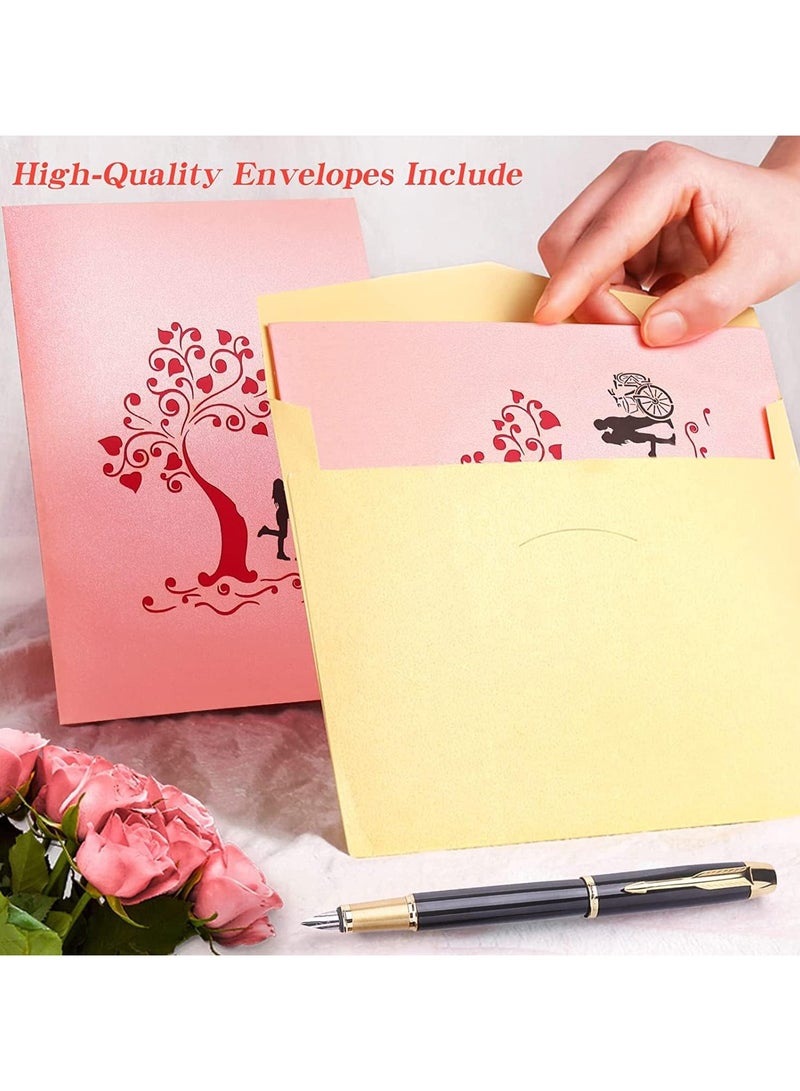 عام “بطاقات منبثقة لشجرة الحب والقبلات، بطاقات عيد ميلاد سعيد للرفيقة أو الصديق، بطاقات ذكرى سنوية للزوجة أو الزوج أو الثنائي، بطاقات عيد ميلاد رومانسية، بطاقات زفاف، بطاقات شكر، بطاقات منبثقة ثلاثية الأبعاد يدوية الصنع لاقتراح الزواج وبطاقات الزفاف” - Image 2