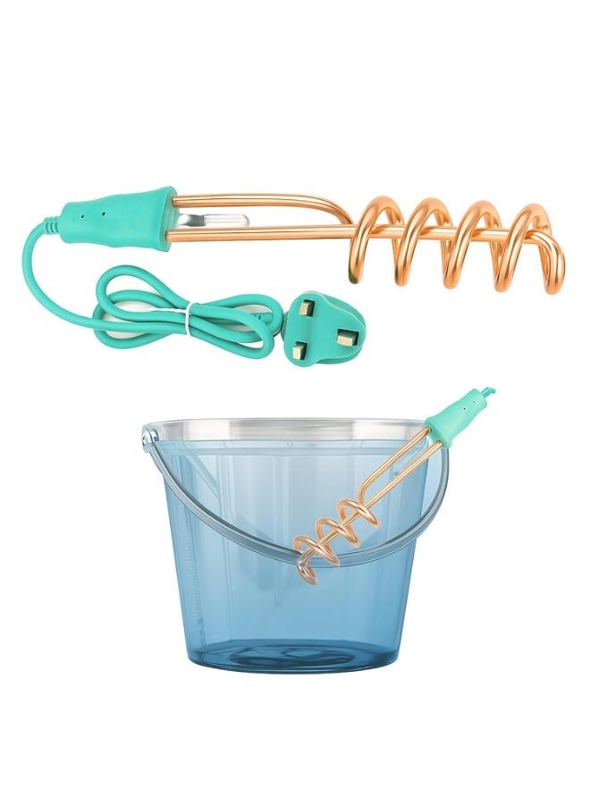 سخان ماء غاطس كهربائي محمول 1500 واط – سخان فوري لتسخين الماء في الدلو للاستخدام في المطبخ والسفر والتخييم وحالات الطوارئ - Image 1