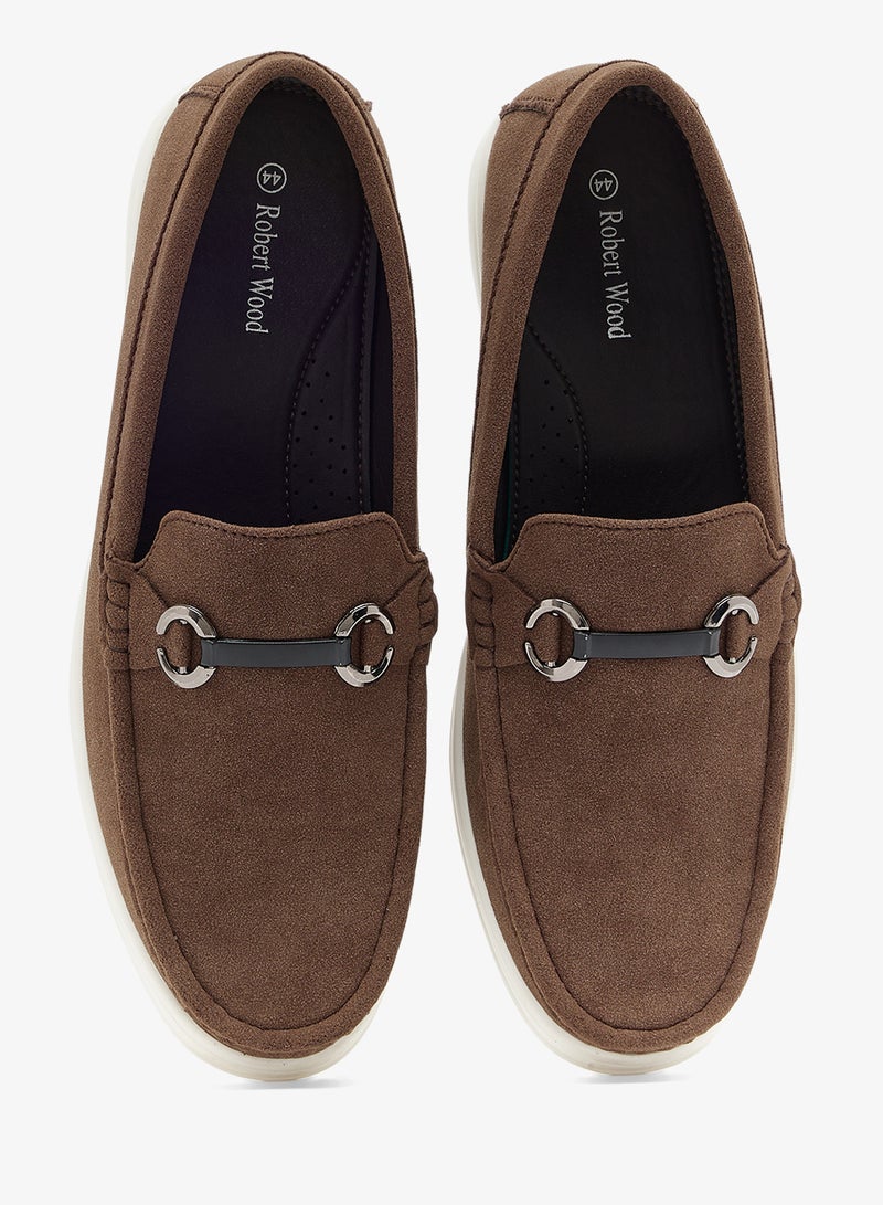 روبرت وود أحذية لوفر من جلد سويدي صناعي - Image 4