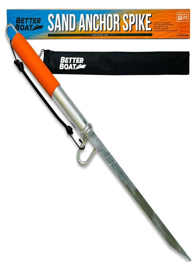 Better Boat Sand Spike Anchor Pole for s Jetski Pontoon Kayak Jet Ski ing | Large & Small Slide Pole Stick System for Shallow Water Shore, Sandbar, Beach & Land with Bag for Accessories Up to 30 Ft - Image 1