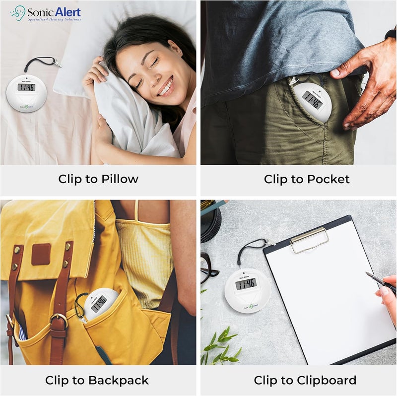 Sonic Alert Geemarc SBP100 Extra Loud Travel Alarm Clock with Snooze Function for Hard of Hearing - Image 5