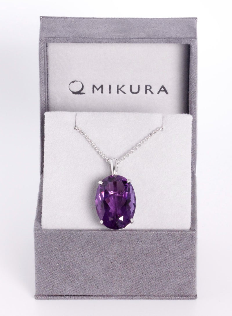 MIKURA Pendant, Amethyst 1, 29.43 ct, 18KW/PD500  - Image 2