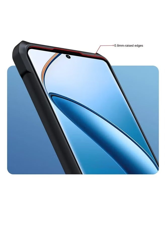 Motorola Edge 50 Fusion Case Cover, Ultra-Thin Lightweight Cover Soft TPU Bumper + Acrylic Clear Back Mobile Phone Case Cover Black  - Image 3