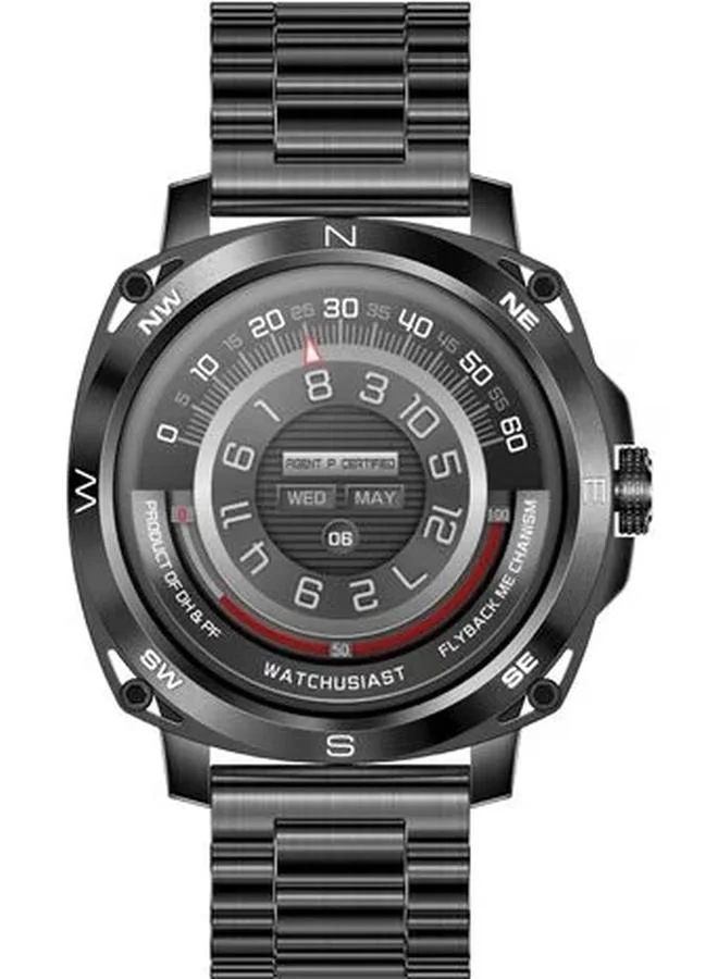 TITAN Unisex Digital Display Watch With Black Metal Strap - 38124NM01