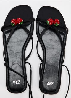 Zara Lace-up flat sandals  - Image 4