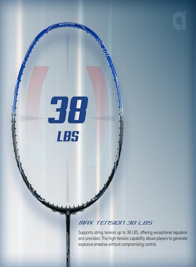 Apacs Vanguard 11 Next Gen (Unstrung) | 38LBS Max Tension | Ultra PEF Shaft | (4U) Head Heavy Balance | Aero Dyna Frame | Made in Vietnam Badminton Racket with Cover (for Pros) - Image 4