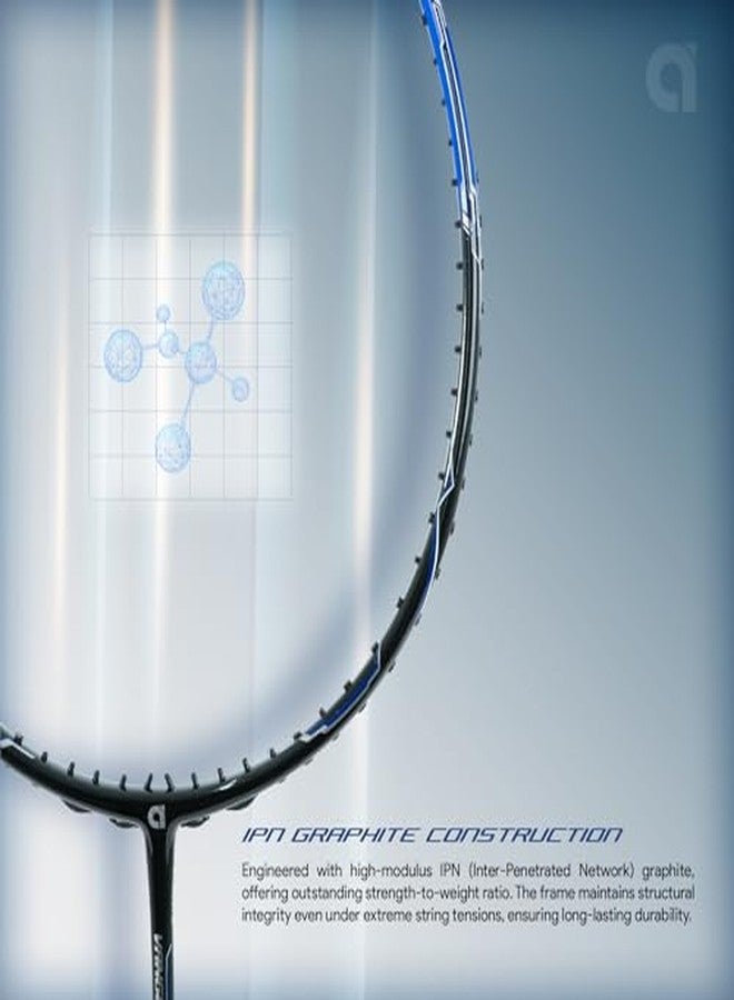 Apacs Vanguard 11 Next Gen (Unstrung) | 38LBS Max Tension | Ultra PEF Shaft | (4U) Head Heavy Balance | Aero Dyna Frame | Made in Vietnam Badminton Racket with Cover (for Pros) - Image 5