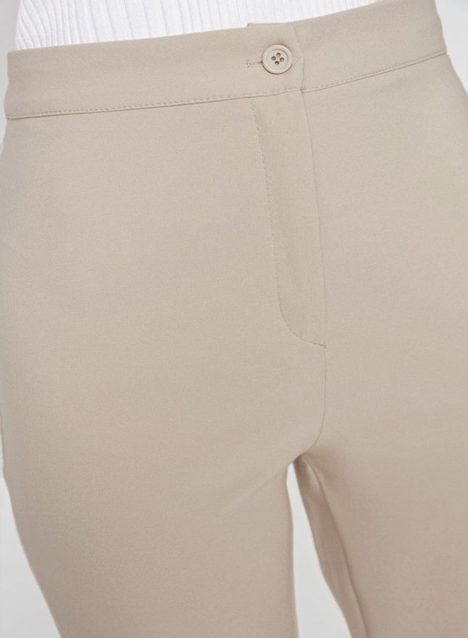 Mink Flare Spanish Leg Woven Trousers Tofaw19Bb0581