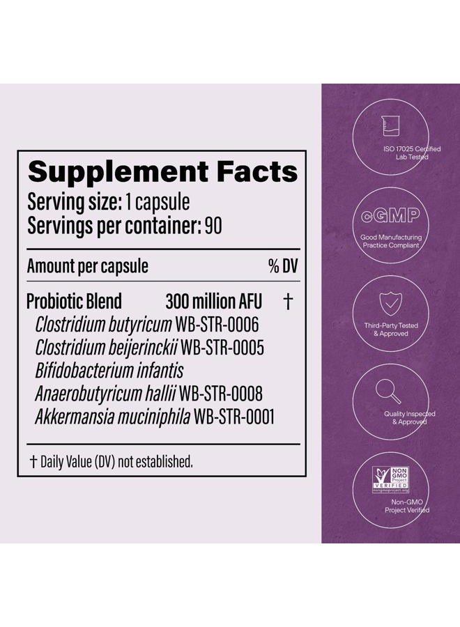 Pendulum Metabolic Daily - Multi-Strain Probiotic with Akkermansia Muciniphila to Support Metabolism and Sustain Energy Levels - for Women and Men - 90 Capsules (1 Pack) - Image 5