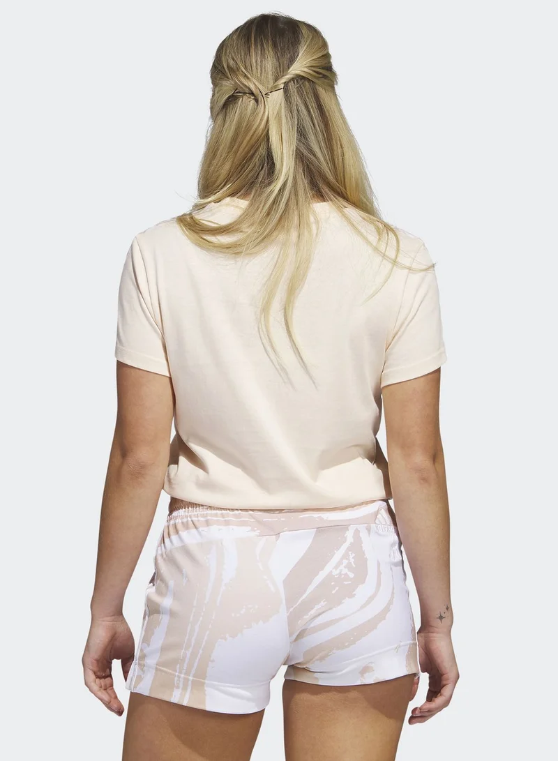 Adidas 3 Stripe Luxe T-Shirt