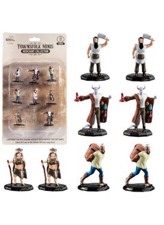 Monster Protectors Monster Townsfolk Mini Fantasy Figures Merchants 8Pc Handpainted Non Player Character Npc Miniatures 1" Hexsized Compatible With Dnd Dungeons And Dragons Pathfinder And All Rpg Tabletop Games  - Image 3