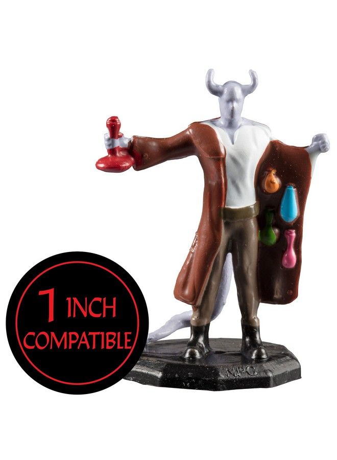 Monster Protectors Monster Townsfolk Mini Fantasy Figures Merchants 8Pc Handpainted Non Player Character Npc Miniatures 1" Hexsized Compatible With Dnd Dungeons And Dragons Pathfinder And All Rpg Tabletop Games  - Image 4
