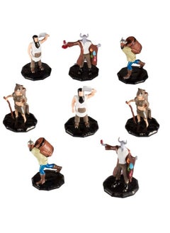 Monster Protectors Monster Townsfolk Mini Fantasy Figures Merchants 8Pc Handpainted Non Player Character Npc Miniatures 1" Hexsized Compatible With Dnd Dungeons And Dragons Pathfinder And All Rpg Tabletop Games  - Image 1