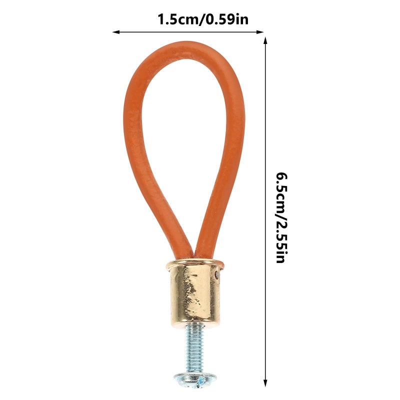 Vintage Leather Rope Pull Handle For Furniture Cabinet Door Knobs Rustic Farmhouse Style - Image 2