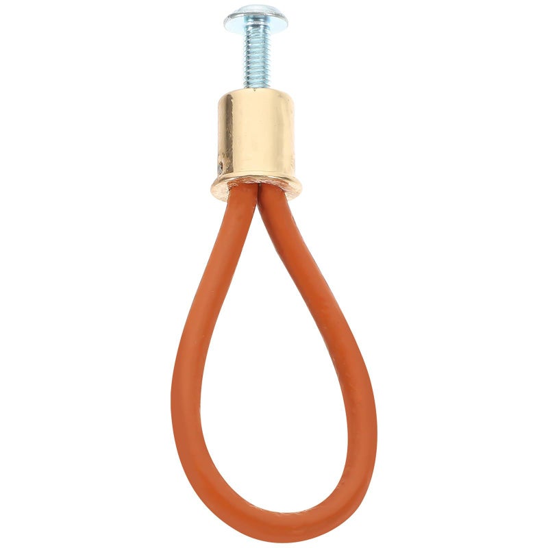 Vintage Leather Rope Pull Handle For Furniture Cabinet Door Knobs Rustic Farmhouse Style - Image 1