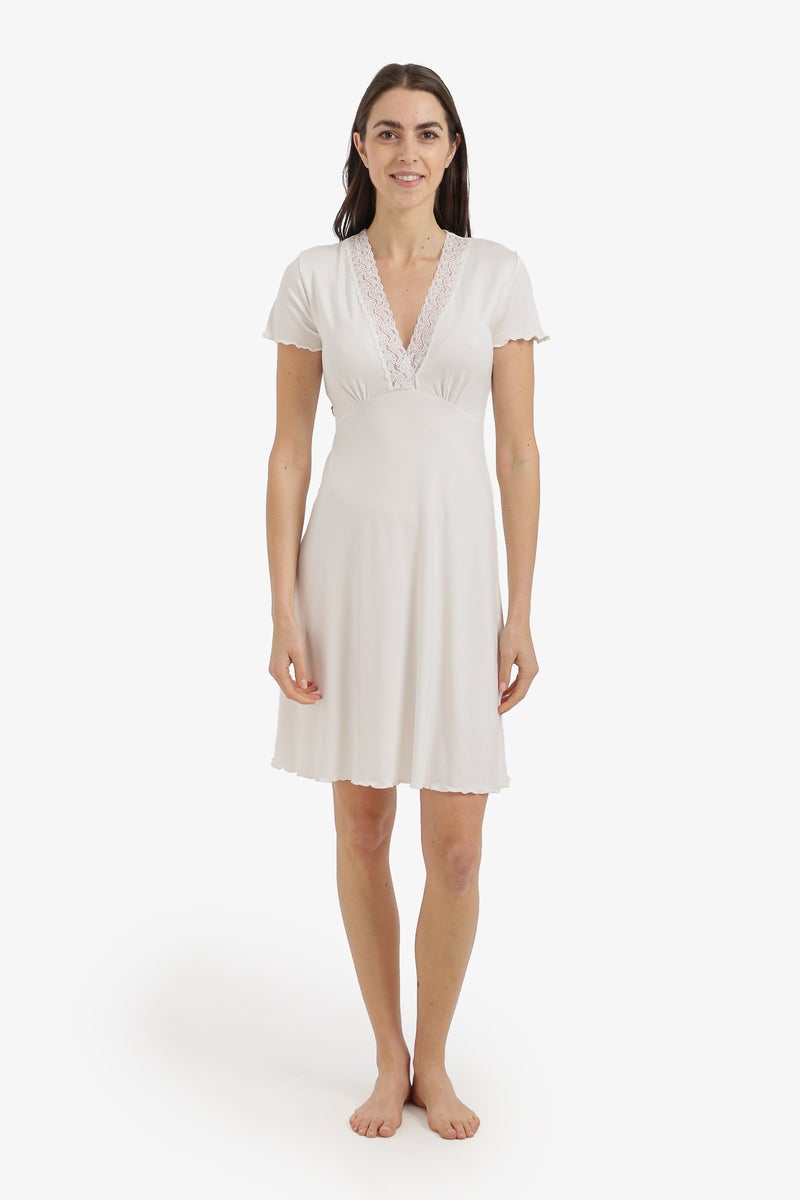 Carina Lace V-Neck Nightgown - Image 5