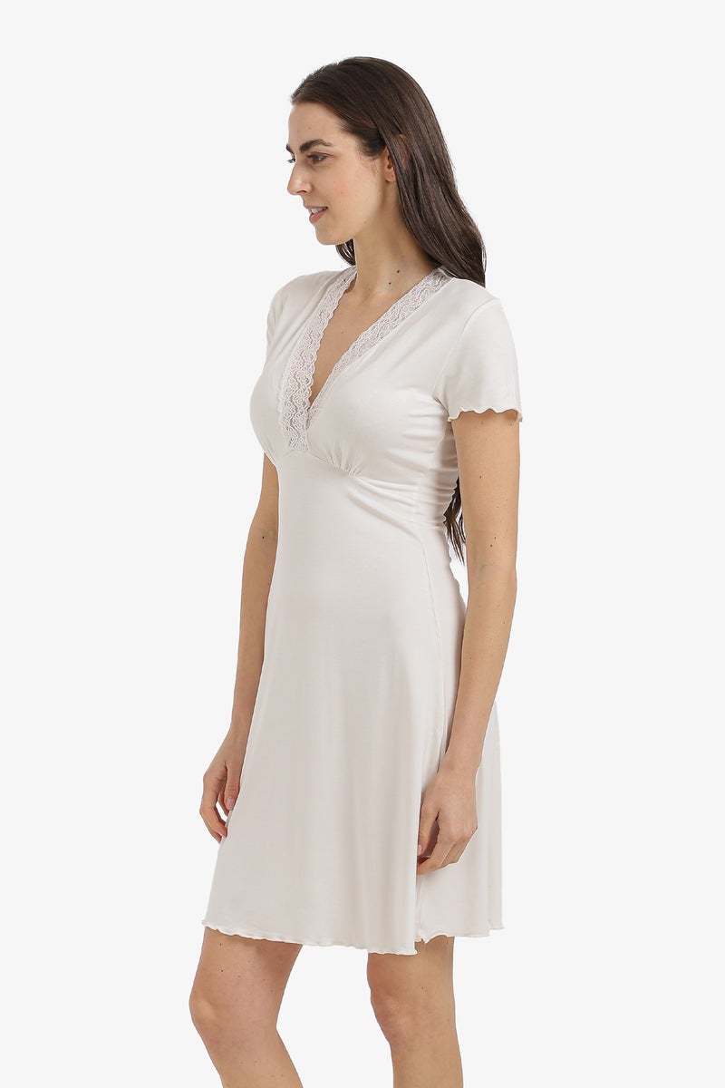 Carina Lace V-Neck Nightgown - Image 2