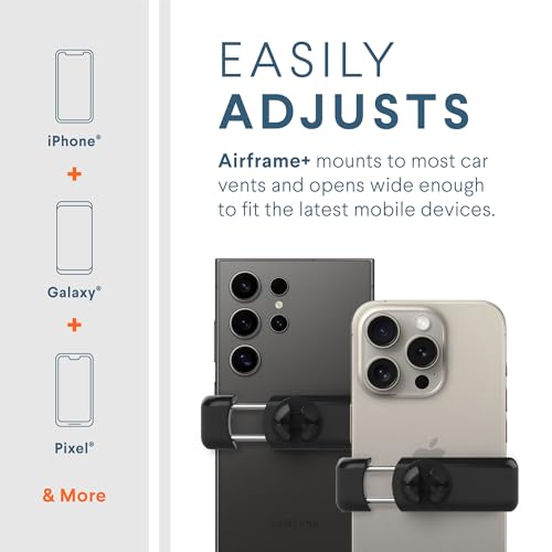 Kenu Airframe+, Air Vent Car Phone Holder Mount, Cell Phone Stand for Car, Expandable Grip & 360 Degree Pivot, Compatible with Latest iPhones, Samsungs, & Androids - Image 2