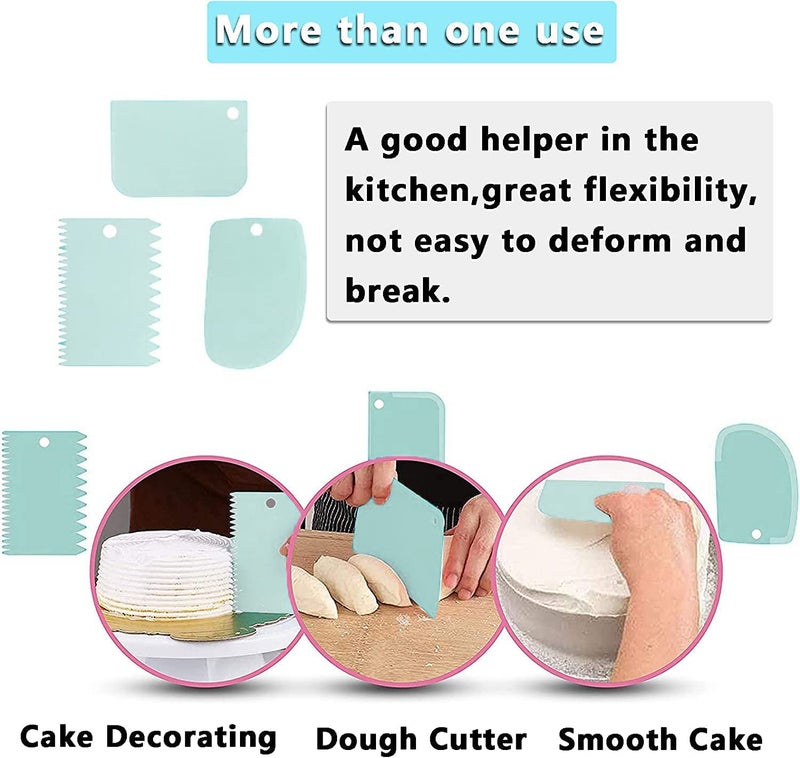 PRIVERA Rotating Cake Turntable Turns Smoothly Revolving Cake Stand Cake Decorating Kit Display Stand Baking TooPRIVERA Accessories Supplies for Cookies Cupcake Round - Image 5