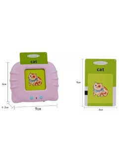 Generic Easy to use Early Educational Learning Machine, Bilingual Arabic and English With 112pcs Flash Cards/Cognitive Cards For Kids  - Image 4