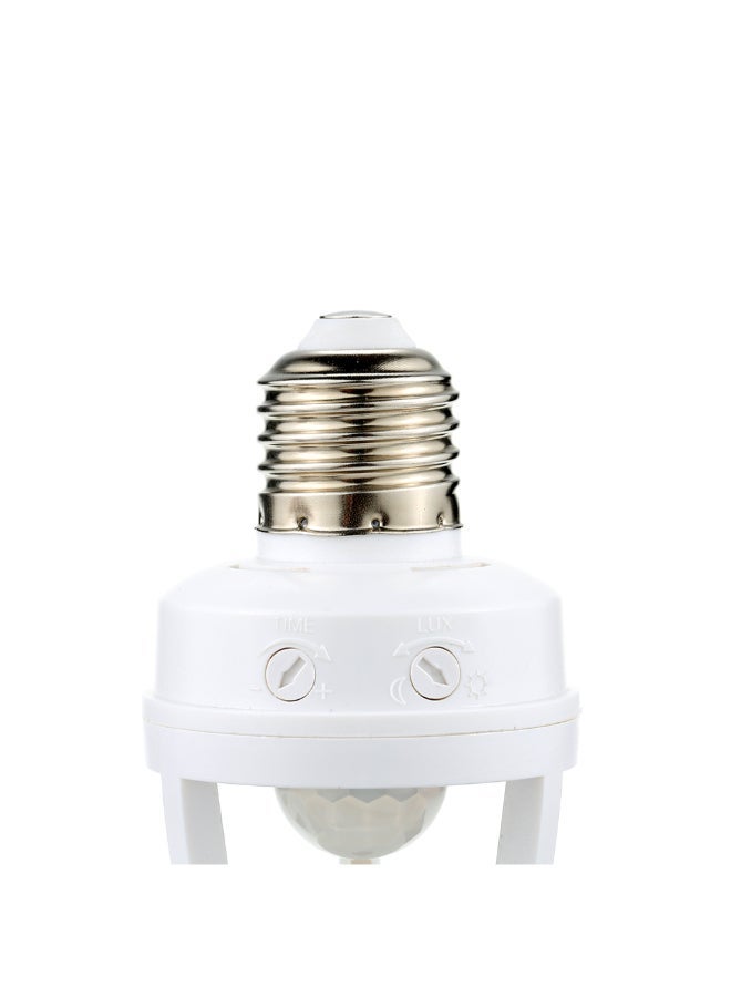 NIBEMINENT 360-Degree Bulb Socket White 4.5 x 2.2inch - Image 2