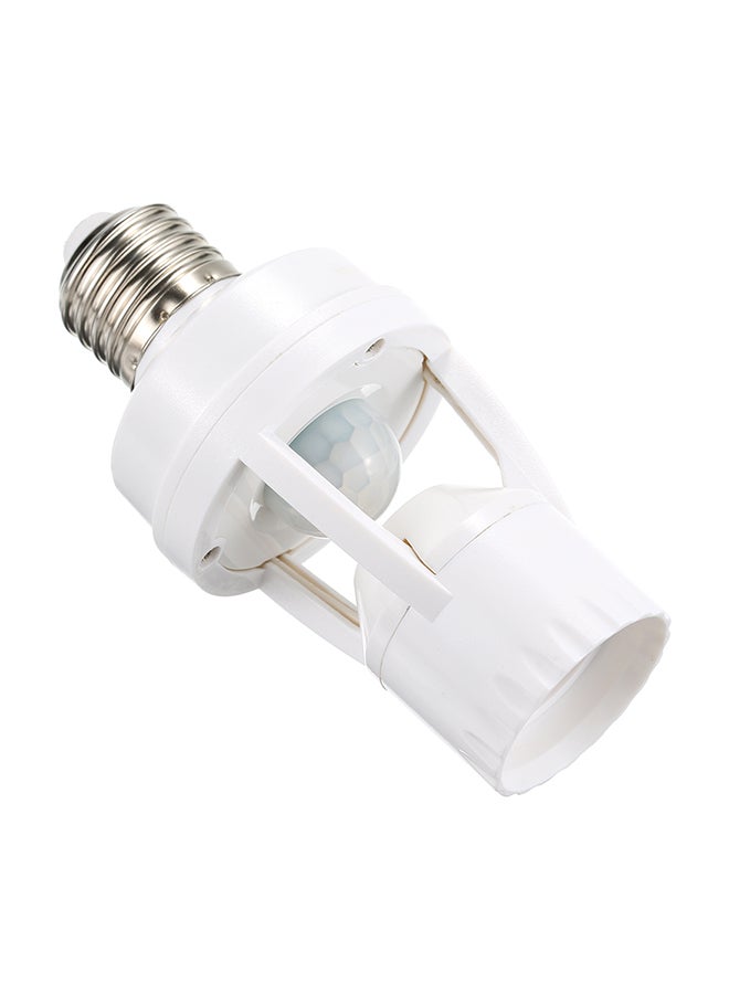 NIBEMINENT 360-Degree Bulb Socket White 4.5 x 2.2inch - Image 1