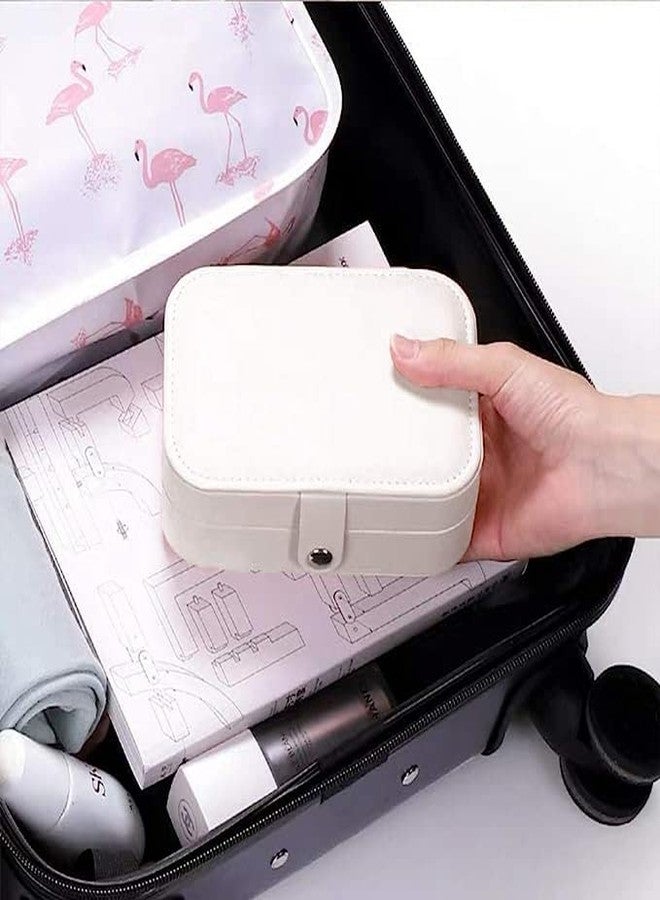 BIRZAR Travel mini Jewelry Storage Box Organizer Display Storage Case Woman Double Layer Jewelry Box for Earrings, Rings, Necklaces, Bracelets - Image 4