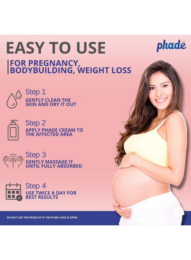 Phade Stretch Marks Cream For Women With Shea Butter And Cica Stretch Marks Cream For Pregnancy 200Ml (Pack Of 2) - Image 4