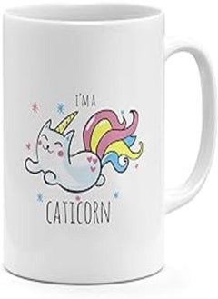 LOUD UNIVERSE Loud Universe i Am a Caticorn Colorful Unicorn Cat Mug 