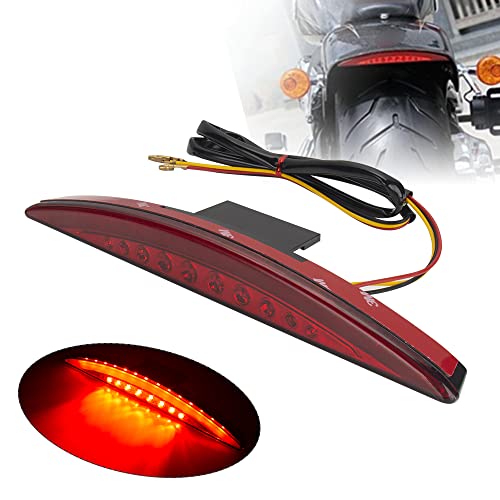 KICRY Breakout Tail Light LED Rear Fender Taillight Assembly Compatible for Harley Davidson Softail Breakout CVO FXSBSE 2013 2014 FXSB 2013 2014 2015 2016 2017(Red) - Image 1
