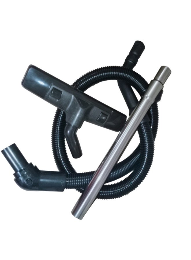 Imported vacuum cleaner set consisting of three pieces: hose, stainless steel tube, and brush. Compatible with some Panasonic, National, and Newtech vacuum cleaners. - Image 4