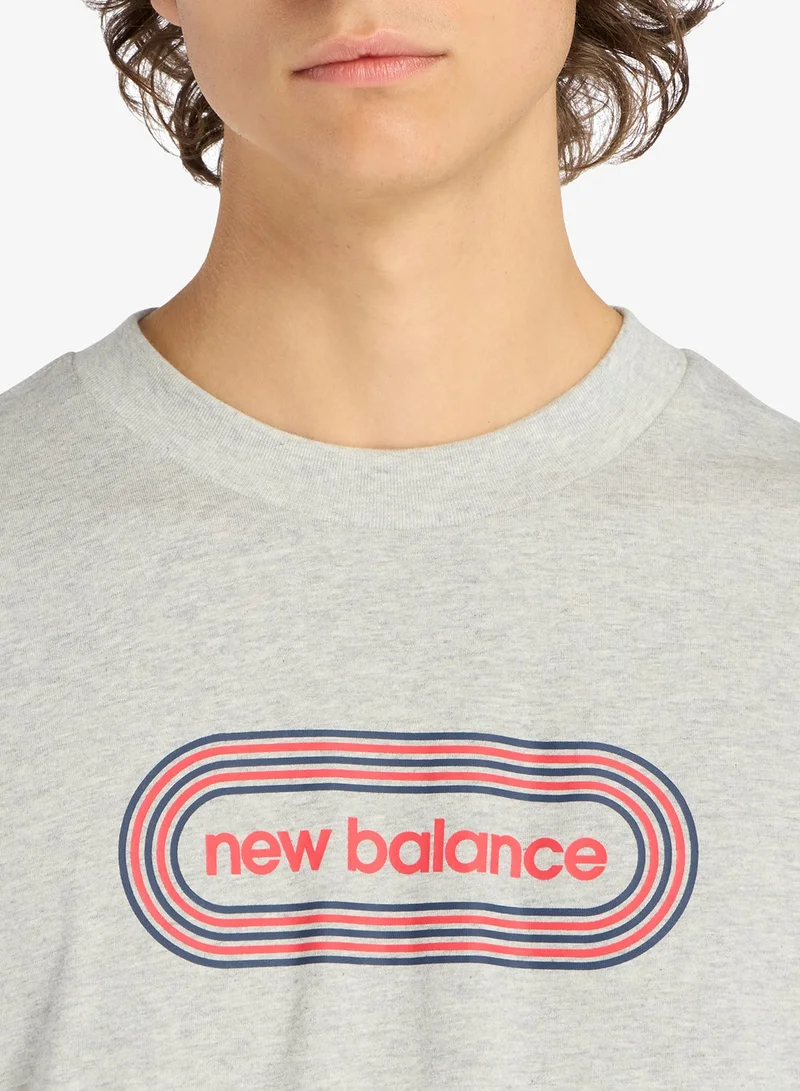 New Balance ATHLETIC GREY (AG) Track T-Shirt for Men | Best Price UAE