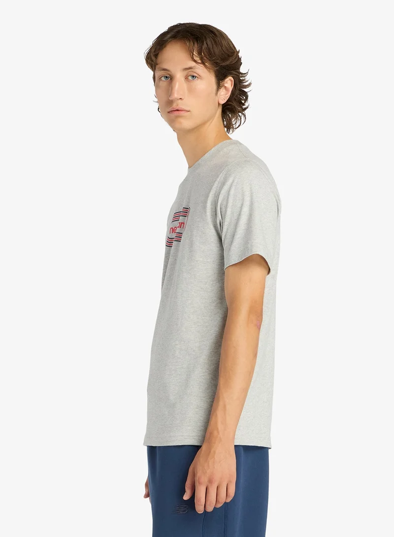 New Balance ATHLETIC GREY (AG) Track T-Shirt for Men | Best Price UAE