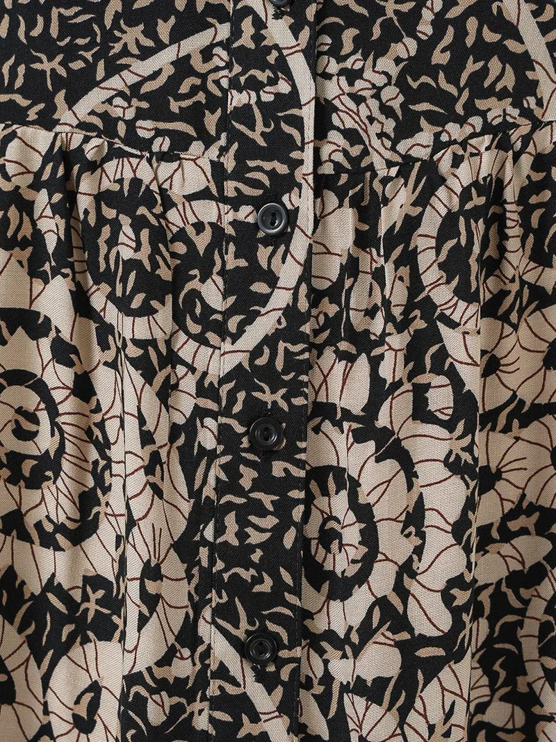 BIG DART BDART Printed V-Neck Maxi Dress