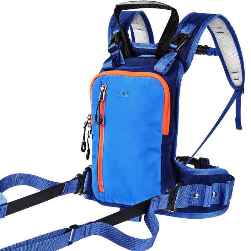 QOGIR Ski and Snowboard Harness for Kids: Learn to Ski and Teach Your Child The Speed Control of Skiing (Blue, One Size) - Image 1