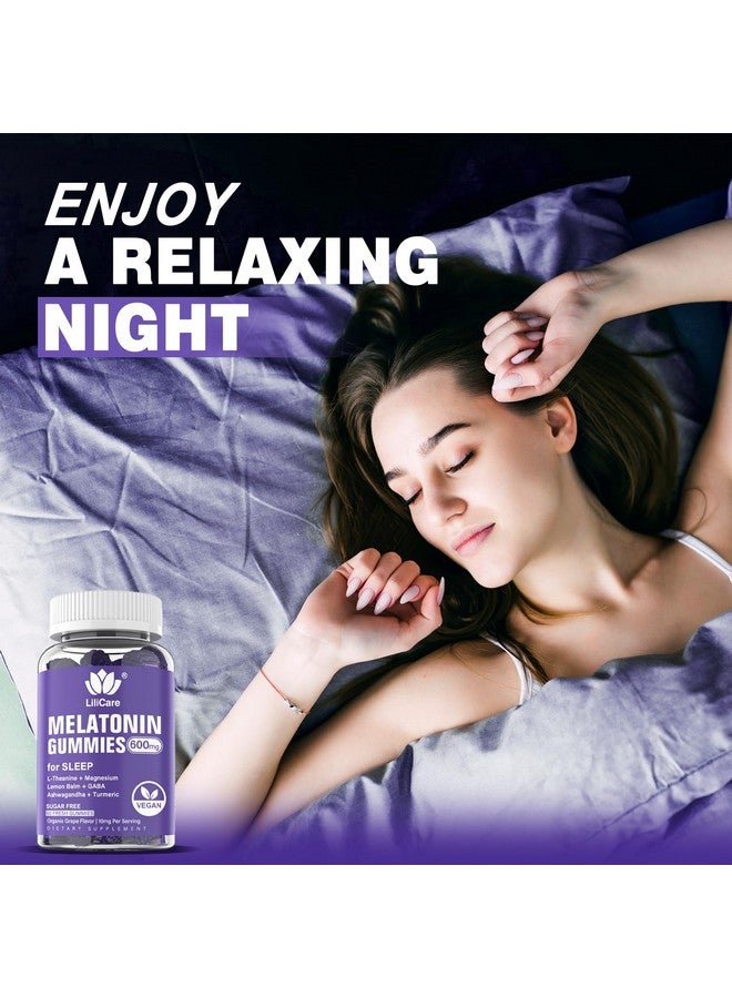 EnvyDeal جواهر الميلاتونين 10 ملغ 20 ملغ للبالغين، قوة إضافية مع L-ثيانين، أشواغاندا، مغنيسيوم، كركم، غابا، بلسم الليمون و البابونج لدعم صحة إيقاع الساعة البيولوجية، نكهة عنب نباتية - Image 3