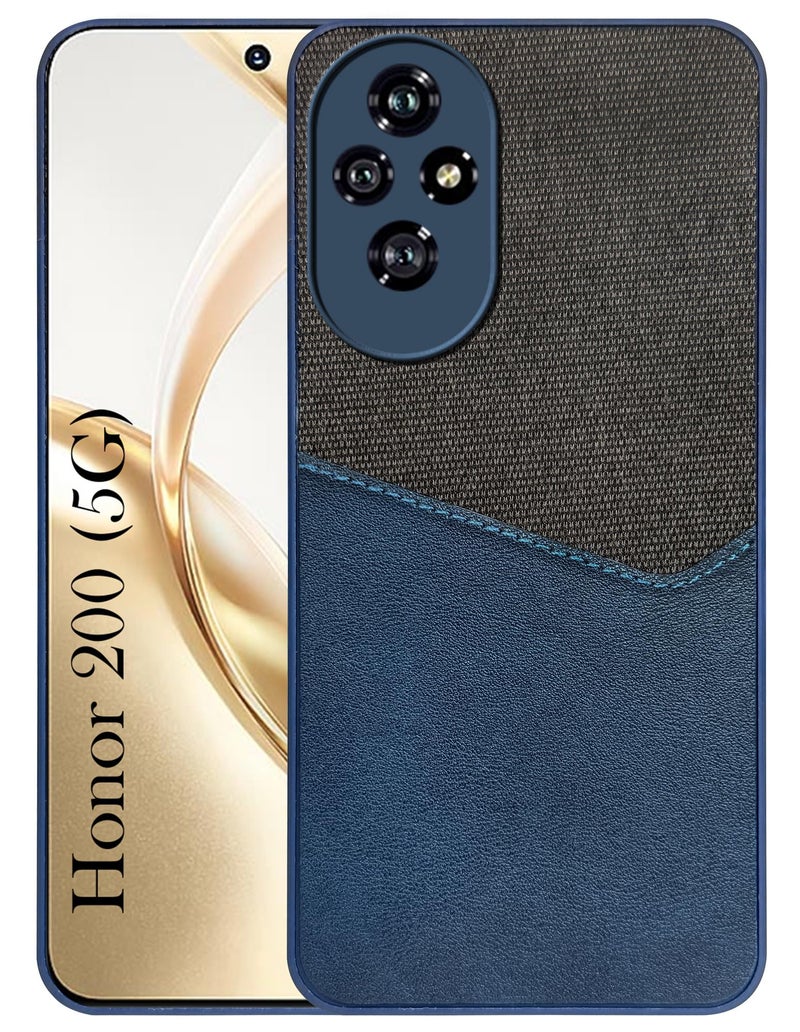 Jkobi Back Cover Case for Honor 200 5G (Dual PU Leather Stitch | Professional Minimalist | Soft and Flexible) - Image 1