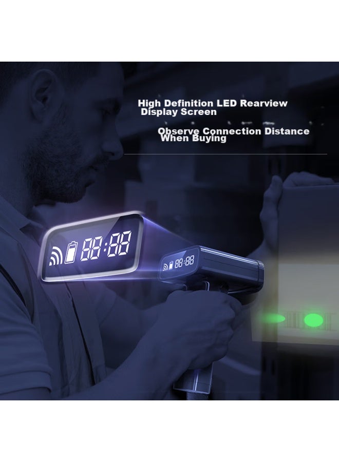 Deli Barcode Scanner, Wireless Scanning Gun For Pharmaceutical Traceability, Barcode And Qr Code Scanner For Cashier, Medical Insurance Payment Scanner, Express Delivery And Logistics Query, Charging Base, 14970w Black - Image 4