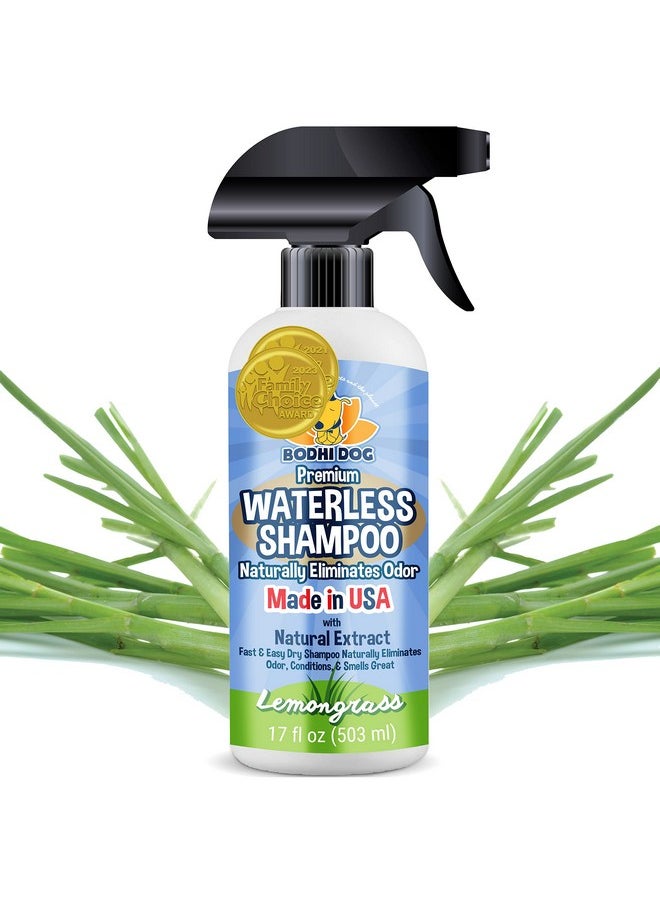 Bodhi Dog - Bodhi Dog Waterless Shampoo for Dogs & Cats - Natural Dry Shampoo, Neutralizes Odor, No Rinse Needed, Safe for All Breeds - Made in USA - Lemongrass Scent (17 Fl Oz) - Image 1