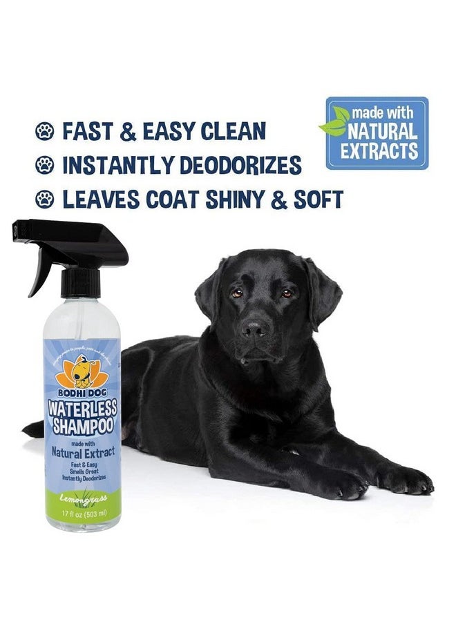 Bodhi Dog - Bodhi Dog Waterless Shampoo for Dogs & Cats - Natural Dry Shampoo, Neutralizes Odor, No Rinse Needed, Safe for All Breeds - Made in USA - Lemongrass Scent (17 Fl Oz) - Image 1
